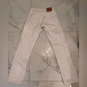 LEVIS 501 WHITE JEANS